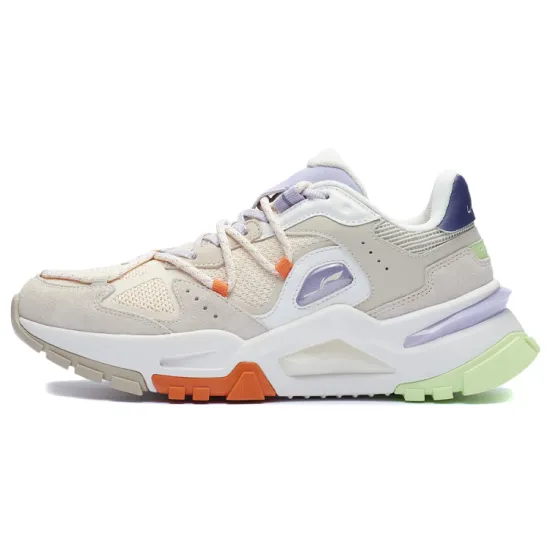 LINING Reverse Casual Shoes Women's Low-Top Oat Gray