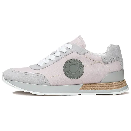 HERMES Drive Casual Shoes Women's Low-Top Pink/Gray