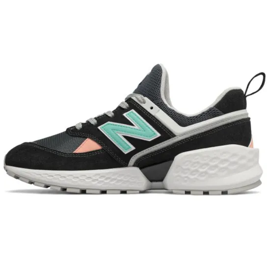 New Balance 574 Black Blue Teal