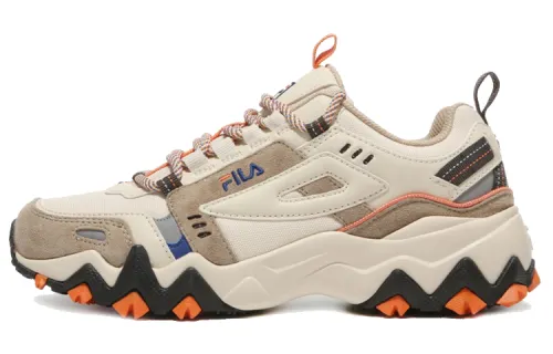 FILA Oakment Tr Fabric Low top Casual Shoes Unisex Khaki Korean Style