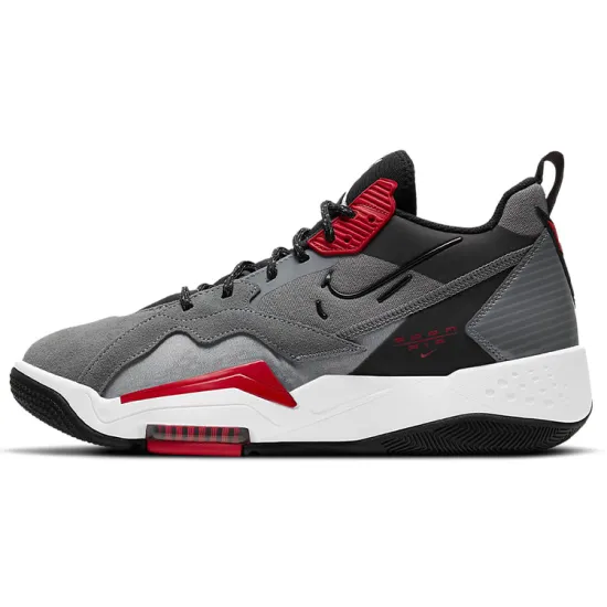 JORDAN Zoom '92 'Smoke Grey Black Gym Red'