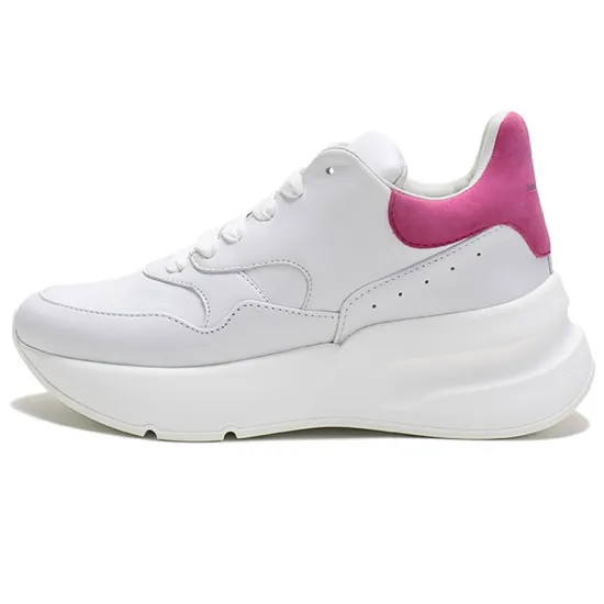 Alexander McQueen Oversized Runner Sneakers 'White Rose Pink' Women's