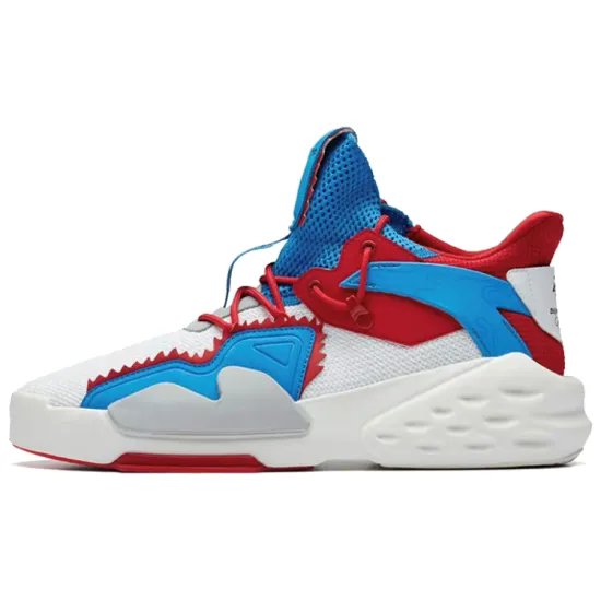 ANTA Bastard Casual Shoes Men Mid-Top ANTA White/Medium Blue/Ivory White