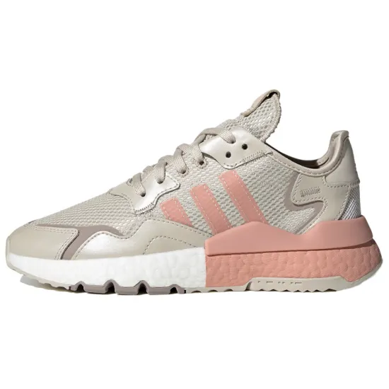 Adidas Originals Nite Jogger Lifestyle Shoes Women's Low-top Heather Gray/Dusty Pink