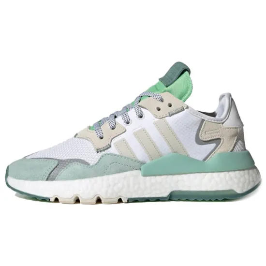 Adidas Originals Nite Jogger Lifestyle Shoes Women's Low-top White/brown/green