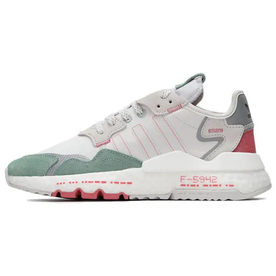 Adidas Originals Nite Jogger Lifestyle Shoes Women's Low-top White/Green/Red
