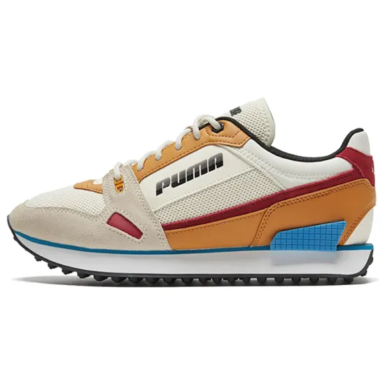 PUMA Mile Rider Rf Khaki/Yellow/White Low Sneakers Women's