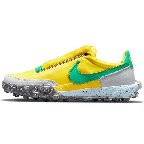 Nike Waffle Racer Crater Yellow Strike Roma Green Women's