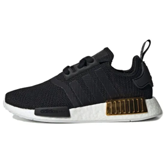 Adidas NMD R1 Black Gold Metallic Women's