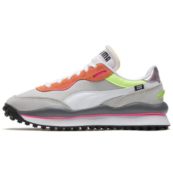 PUMA Style Rider Lifestyle Shoes Unisex Low-top Grey/orange