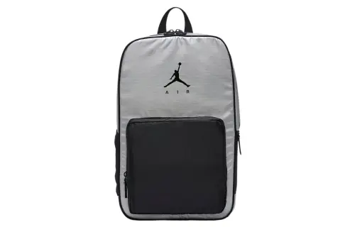 Jordan High quality Fabric Laptop Backpack Regular Unisex Silver Black