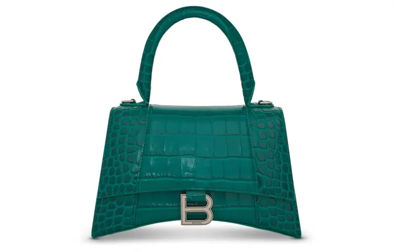 Balenciaga Leather Shoulder Bag, Crossbody Bag, Handbag Small Women's Green