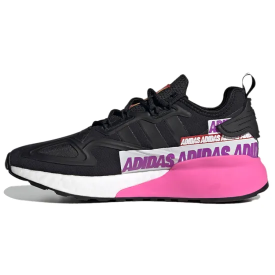 Adidas Originals Zx 2K Boost 'Wordmark Heel Stripe - Black Pink' Women's