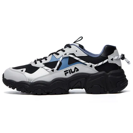 FILA Fluid Low Tops Black Gray Blue