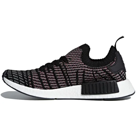 Adidas NMD R1 STLT Black Grey Solar Pink