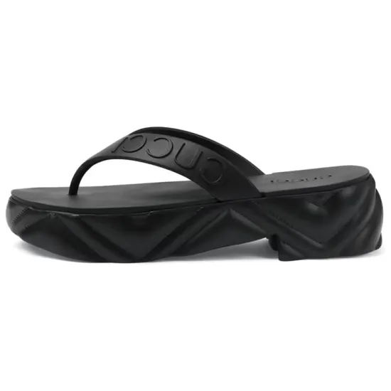 GUCCI Women's Thong Platform Sandal 'Black' Women's