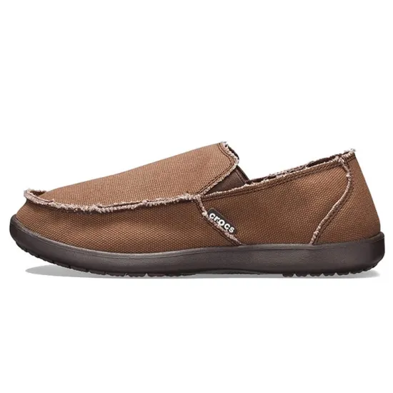 Crocs Santa Cruz Lifestyle Shoes Men Low-top Coffee