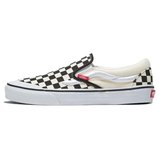 Vans Slip-On Classic 138 'Sidestripe - Black Checkerboard'