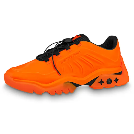 LOUIS VUITTON Millenium Casual Shoes Men Low-Top Orange