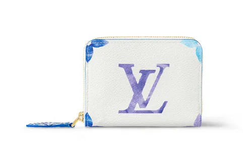 LOUIS VUITTON Zippy Coin Purse Blue