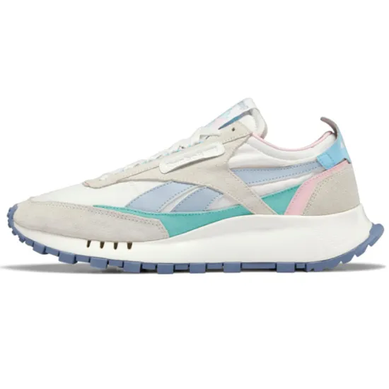 Reebok Classic Leather Lifestyle Shoes Unisex Low-top Grey/Green/Blue