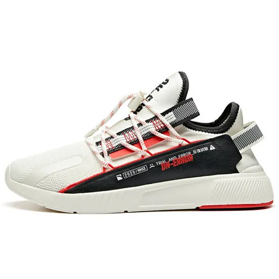ANTA Casual Shoes Men Low-Top White Black Red