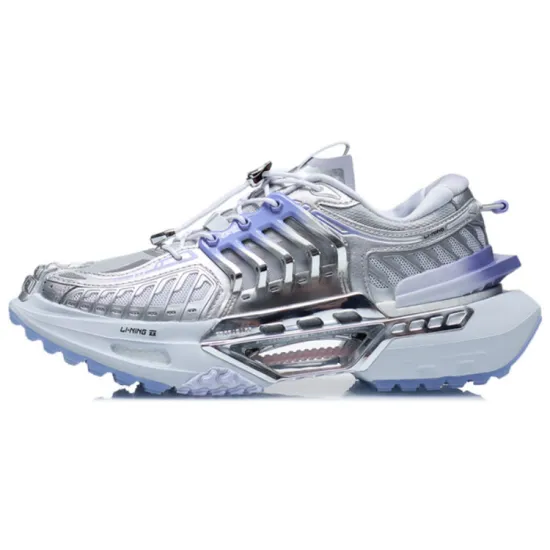 LiNing Casual Shoes Women's Low-Top Light Frost Blue/Silver