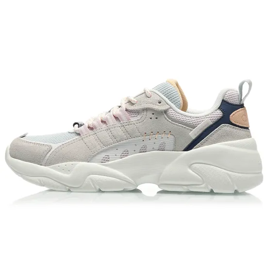 LINING Moonchaser Casual Shoes Women's Low-Top Gray White