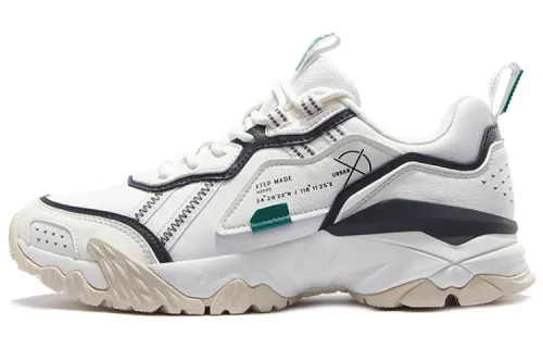 Xtep popular casual shock-absorbing and wear-resistant low-top sports shoes men's white