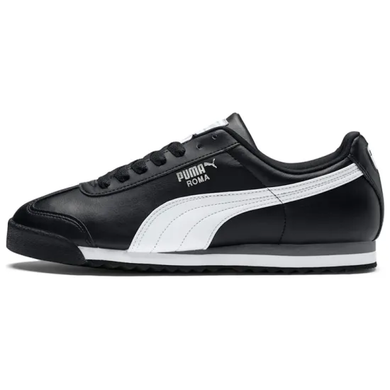 PUMA Roma Basic Black-White-PUMA Silver