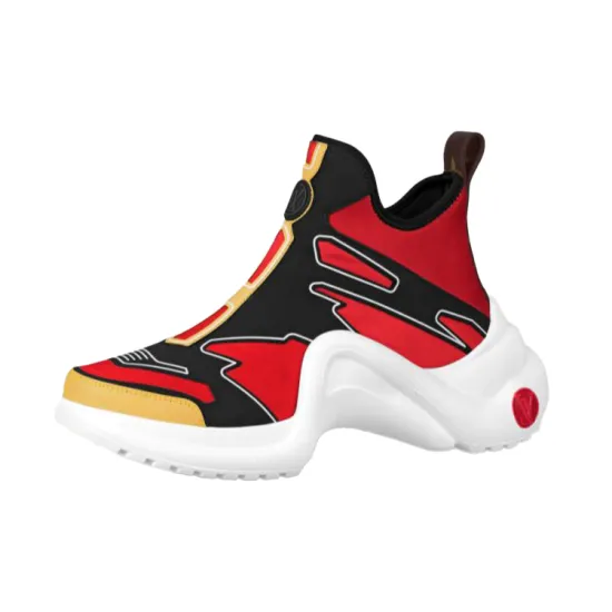 LOUIS VUITTON Archlight Ankle Sneakers 'Red Yellow Black' Women's