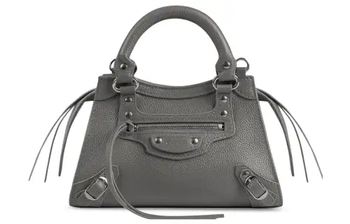 Balenciaga Neo Classic Grain Calfskin Shoulder Bag, Crossbody Bag, Handbag Mini Women's Gray
