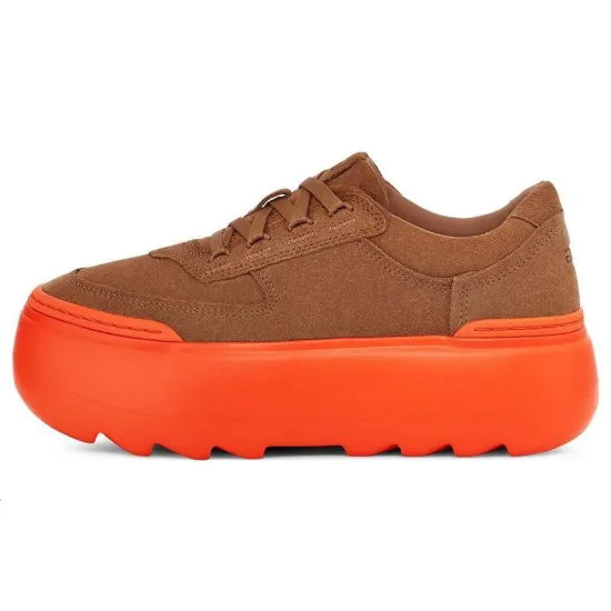 UGG Skateboarding Shoes Women's Low-top Brown/Orange