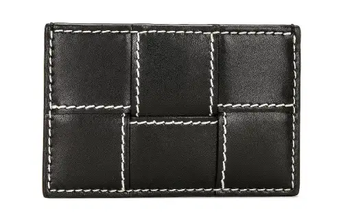 Bottega Veneta Cow Leather Card Holder Men's Black