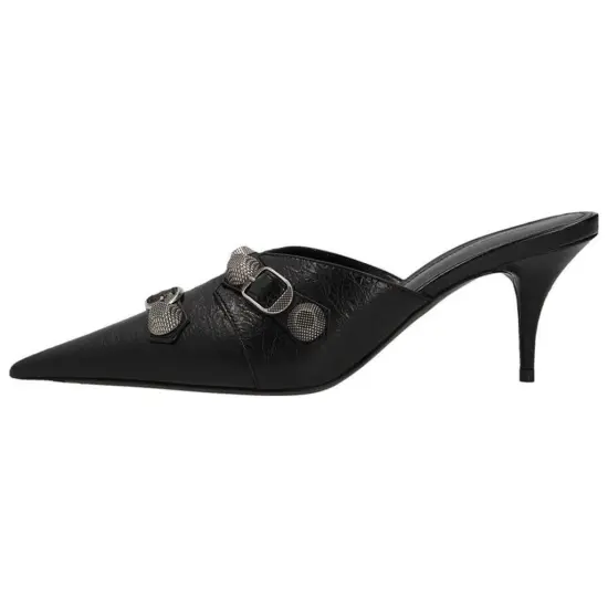 Balenciaga Cagole Pointed Toe Mules Women's