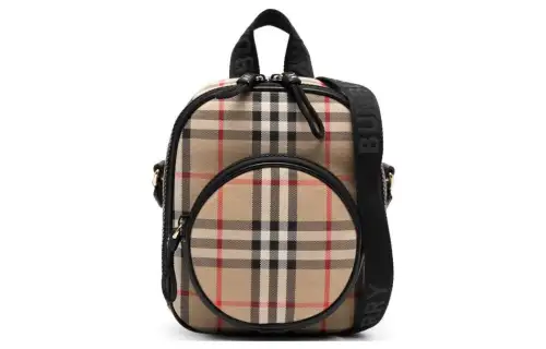 Burberry Cotton With Calfskin Shoulder Bag, Crossbody Bag Kids' Archive Beige
