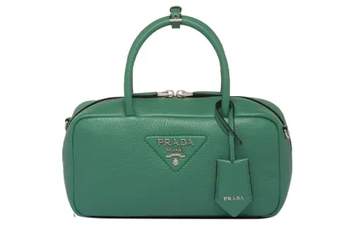 PRADA Leather Shoulder Bag, Crossbody Bag, Handbag Women's Green