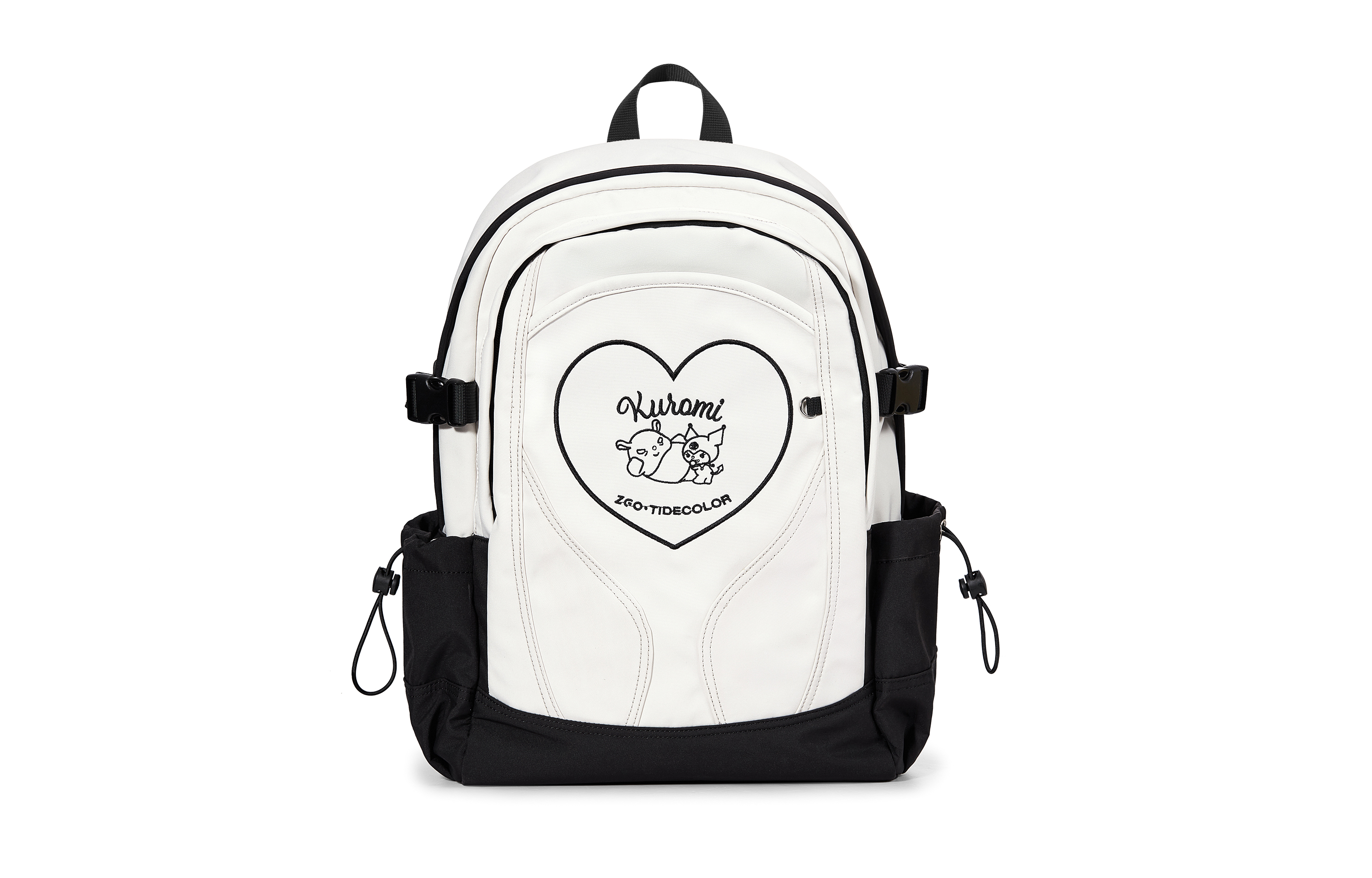 Zgo Sanrio IP Collaboration Kuromi Polyester Backpack Unisex White