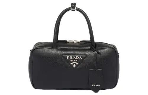 PRADA Leather Shoulder Bag, Crossbody Bag, Handbag Women's Black
