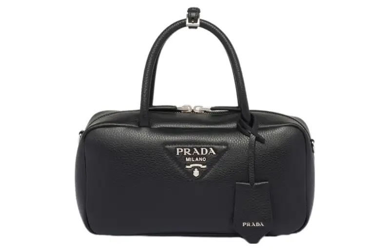 PRADA Leather Shoulder Bag, Crossbody Bag, Handbag Women's Black