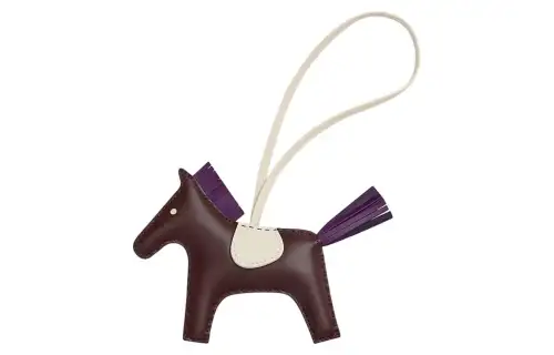 HERMES Charms Unisex Saddle Red