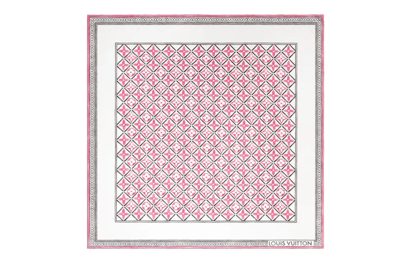 LOUIS VUITTON Monogram Flower Tile Square 90
