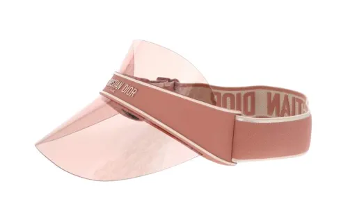 DIOR Letter Print Sun Protection Hats Women's Pink