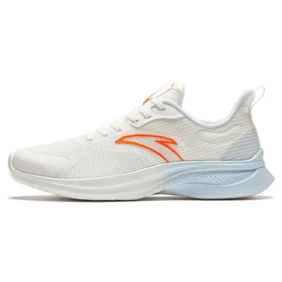 Anta Abrasion Resistant Low Top Casual Running Shoes Men's White Blue Orange