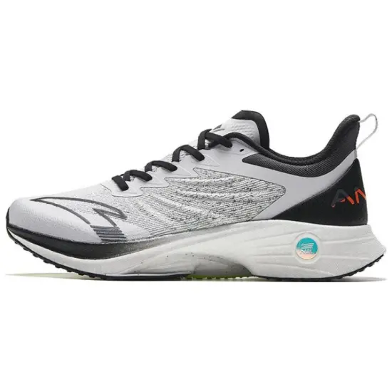 ANTA MACH 3.0 Running Shoes Men Low-Top Black White Gray
