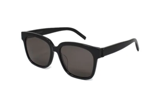 SAINT LAURENT Plastic Square Sunglasses Unisex Black