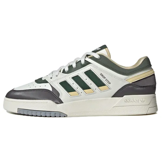 Adidas Originals Drop Step Skateboard Shoes Unisex Low-top White/green