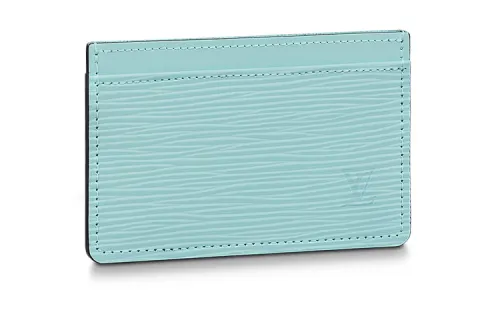 LOUIS VUITTON Epi Leather Card Holder Women's Lake Blue