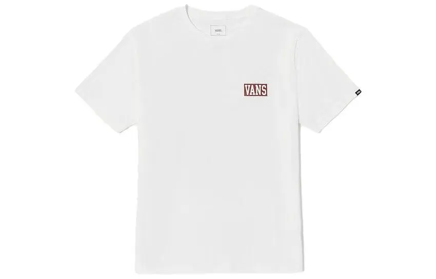Vans T-Shirts Unisex White Crew Neck Moderate Straight Fit