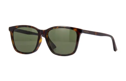 GUCCI Irregular Shape Sunglasses Men's Brown